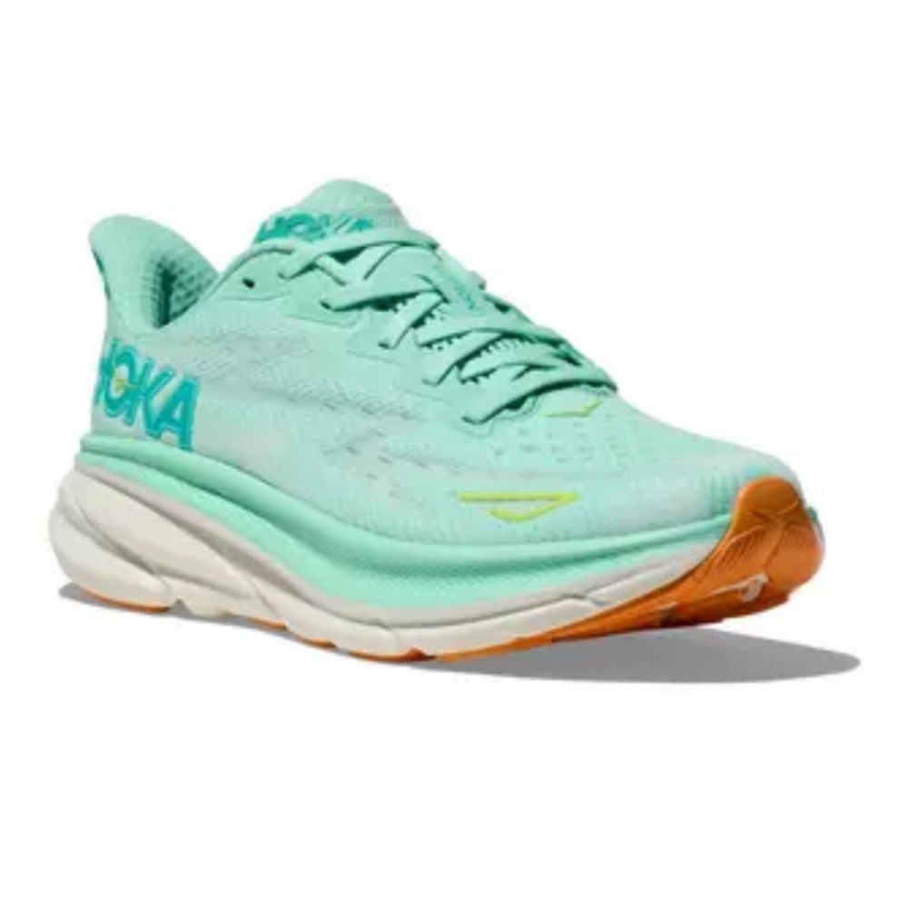 Hoka Clifton 9  Seafoam / Aqua Women's Running Shoes Size 7.5 NEW IN BOX - Picture 4 of 5